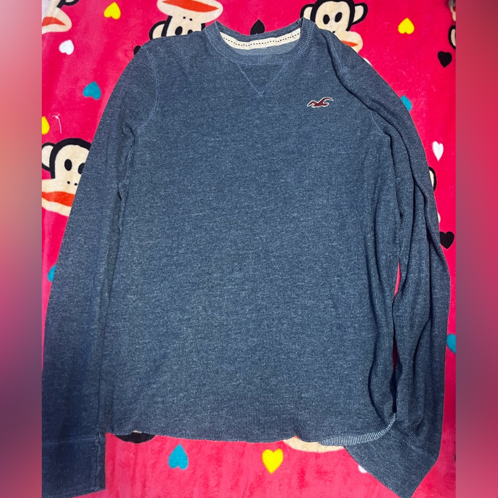 Hollister Heather Blue Knit Top